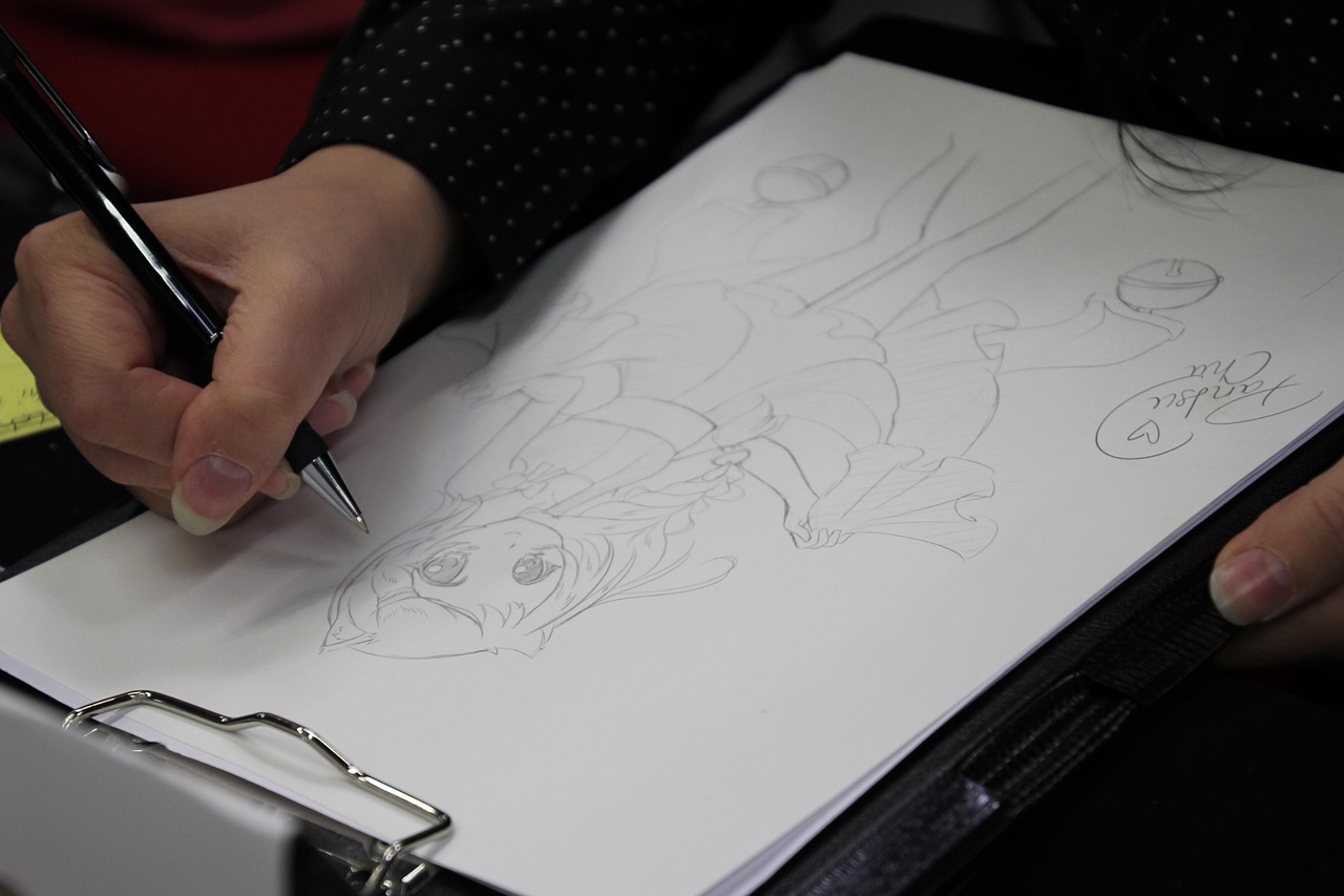 素描畫動漫，從黑白線條到彩色世界的藝術(shù)探索之旅